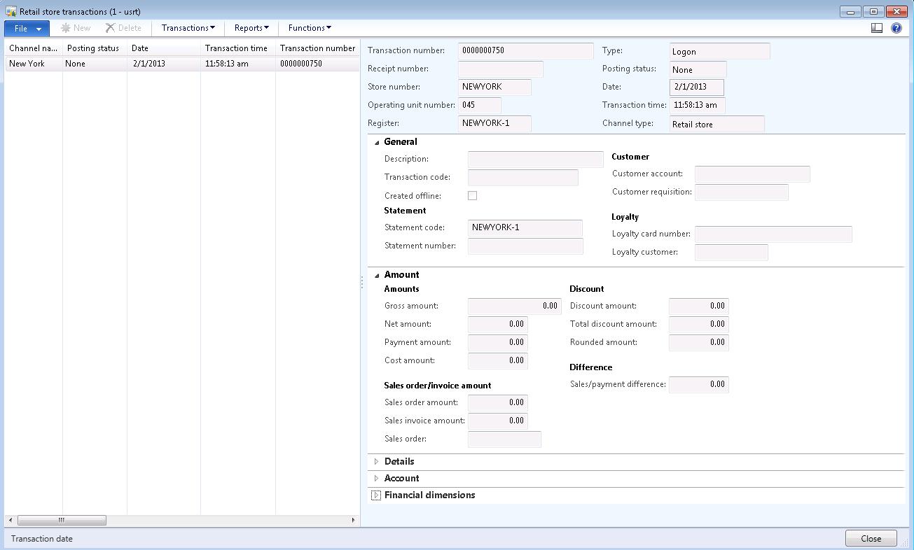 microsoft dynamics pos 2012